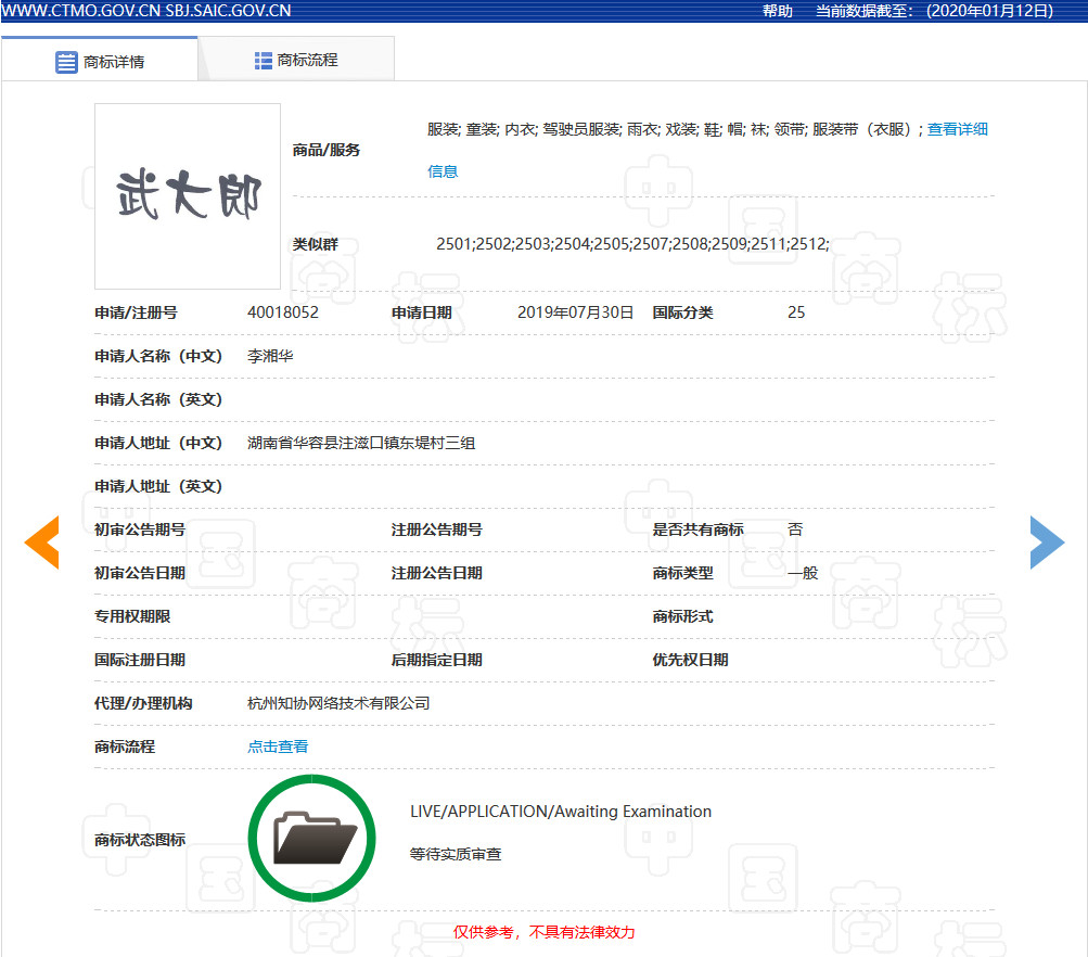 “武大郎”商標因烈士被駁回？烈士姓名禁用商標